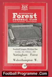 Nottingham Forest v Wolves 1963