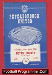 Peterborough United v Notts County 1963