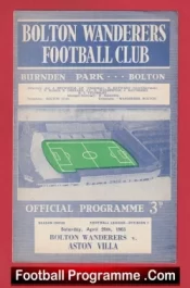 Bolton Wanderers v Aston Villa 1963