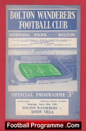 Bolton Wanderers v Aston Villa 1963