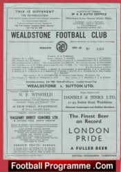 Wealdstone v Sutton United 1960 – London Senior Cup
