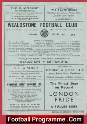 Wealdstone v Sutton United 1960 – London Senior Cup