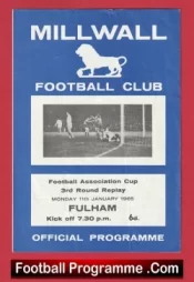 Millwall v Fulham 1965 – FA Cup Replay