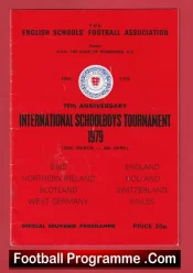 International Schoolboys Tournament 1979 – England Ireland Scotland