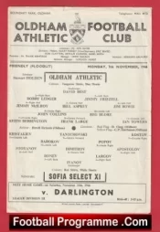 Oldham Athletic v Sofia Select X1 1966 – Friendly Match