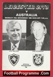 Leicester City v Australia 1980 – Friendly Match