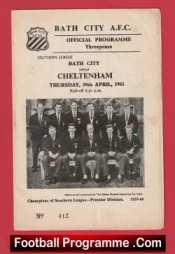 Bath City v Cheltenham Town 1961 – Southern League