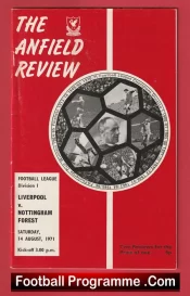 Liverpool v Nottingham Forest 1971
