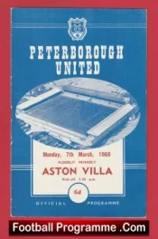Peterborough United v Aston Villa 1966