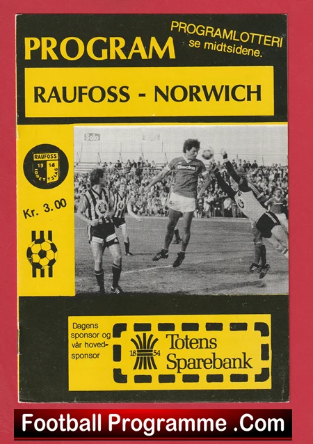 Raufoss v Norwich City 1984 - Norway - Image 2