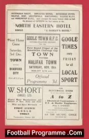 Goole Town v Halifax Town 1955 – First Time League Team FA Cup