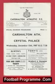 Carshalton Athletic v Crystal Palace 1967