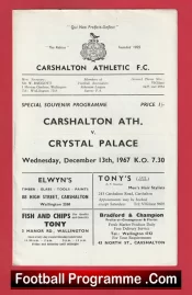 Carshalton Athletic v Crystal Palace 1967