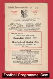 Hounslow Town v Maidenhead United 1963 – Reserves Match