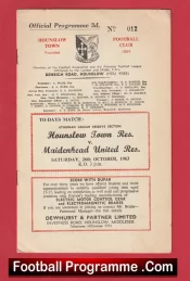 Hounslow Town v Maidenhead United 1963 – Reserves Match