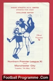 Northern Premier League X1 v Manchester City 1974 – Wigan Denis Law
