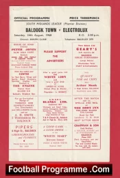 Baldock Town v Electrolux 1968