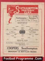 Southampton v Swindon Town 1948 – 1940’s