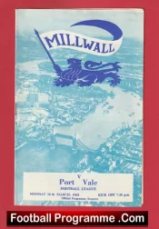 Millwall v Port Vale 1964