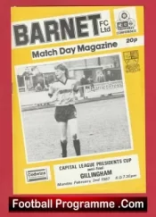 Barnet v Gillingham 1987 – Semi Final Presidents Cup