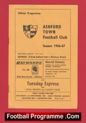 Ashford Town v Banbury United 1966