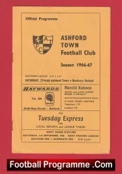 Ashford Town v Banbury United 1966