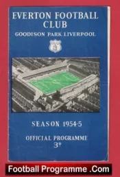 Everton v Manchester United 1954 – Man Utd at Goodison Park