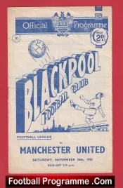 Blackpool v Manchester United 1955 – Man Utd