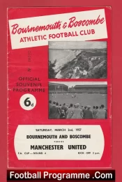 Bournemouth v Manchester United 1957 FA Cup Busby Babes Man Utd