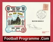 Manchester United Bryan Robson Autographed Signed FDC 1990 World Cup