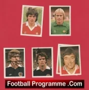 Manchester United Signed Sticker Collection Macari Jordan Buchan Etc