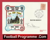Manchester United Bryan Robson Autographed Signed FDC 1990 World Cup