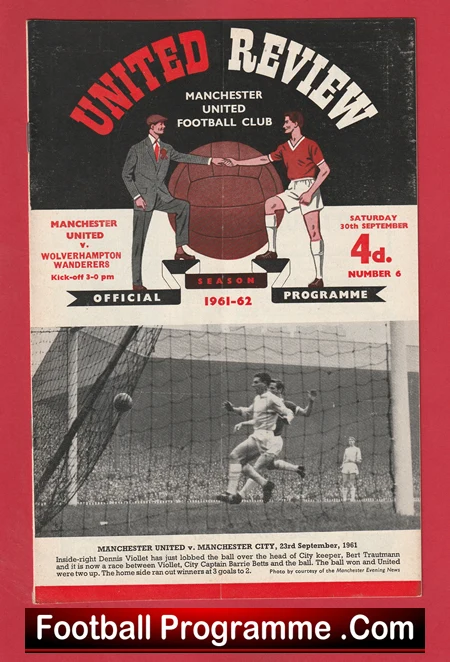 Manchester United v Wolves 1961 - Man Utd 1960's - Image 2