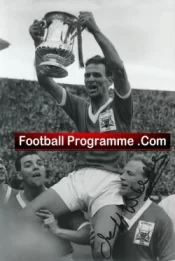 Manchester United Jeff Whitefoot Autograph Signed Picture Man Utd 1959