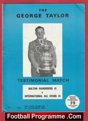 George Taylor Testimonial Benefit Bolton Wanderers + George Best