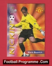 Manchester United Mark Bosnich Autographed Signed Football Card Man Utd
