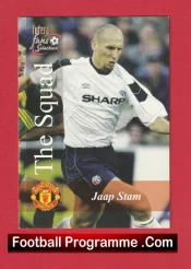 Manchester United Jaap Stam Autographed Signed Football Card Man Utd