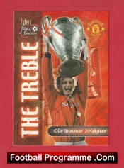 Manchester United Ole Gunnar Solskjaer Autographed Signed Football Card Man Utd