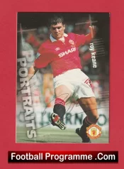 Manchester United Roy Keane Autographed Signed Football Card Man Utd