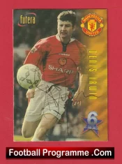 Manchester United Denis Irwin Autographed Signed Football Card Man Utd