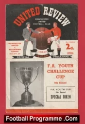 Manchester United v Blackburn Rovers 1957 – Busby Babes Youth Cup Match