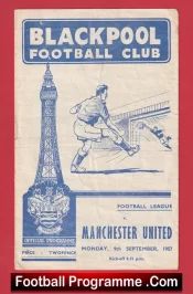 Blackpool v Manchester United 1957 – Munich Air Disaster Season