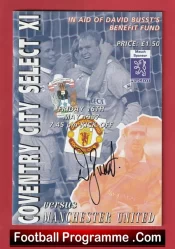 Coventry City v Manchester United 1997 Dave Busst – SIGNED