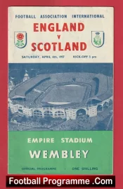 England v Scotland 1957 – Plus Song Sheet