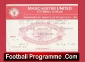 Manchester United v Irleand 1991 – Matt Busby Testimonial Ticket