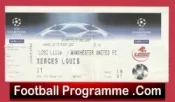Lille v Manchester United 2007 – Match Ticket France