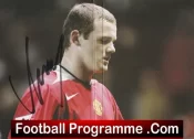 Manchester United Wayne Rooney Small Square DVD Card 2005 – Boxed + Signed