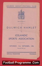 Dulwich Hamlet v Icelandic Sports Association 1946 – Iceland Football