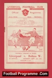 Liverpool v Bolton Wanderers 1949 – 1940s