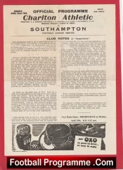 Charlton Athletic v Southampton 1946 – 1940s Old Football Programmes